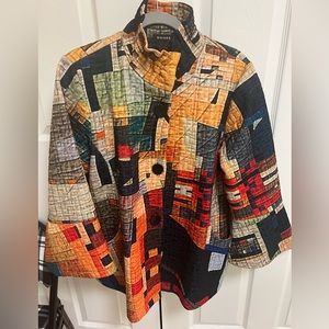 Adorable fall jacket, colorful and stylish. Damee brand